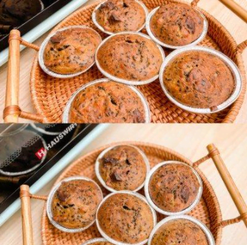 只需三步就能做的蛋糕，香蕉核桃全麥蛋糕，適合減肥人群